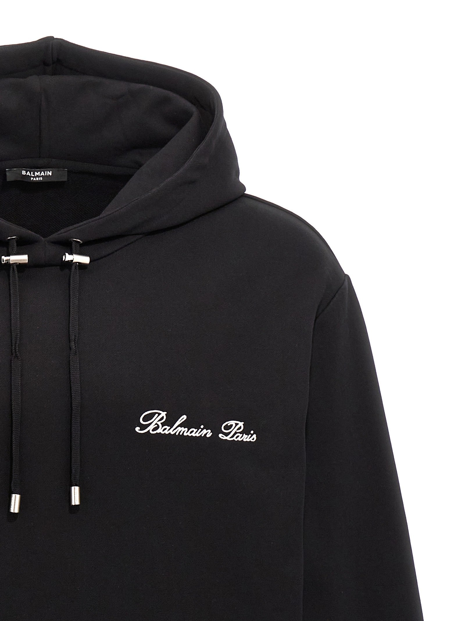 Balmain Balmain Signature Hoodie Black
