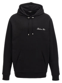 Balmain Balmain Signature Hoodie Black