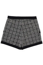 Balmain Women's Cotton Tweed Shorts Black, view 3