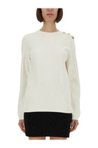 Balmain Women's Knitted Tops White