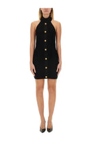 Balmain Women's Mini Vichy Dress Black