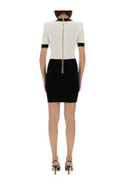 Balmain Women's Two Tone Bodycon Dress Multicolor, view 3