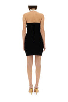 Balmain Women's Two Tone Dress Black, view 3