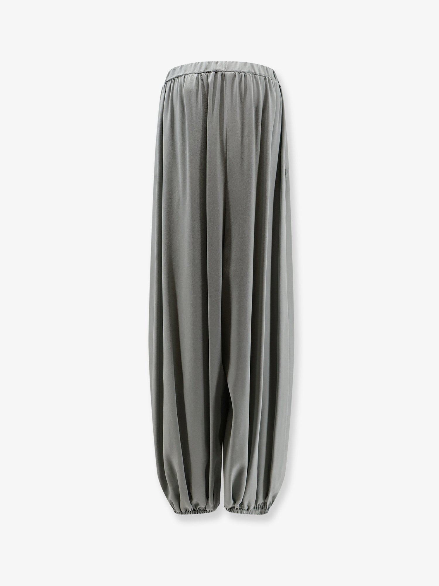 Alysi Women's Baloon Silk Trousers Grey