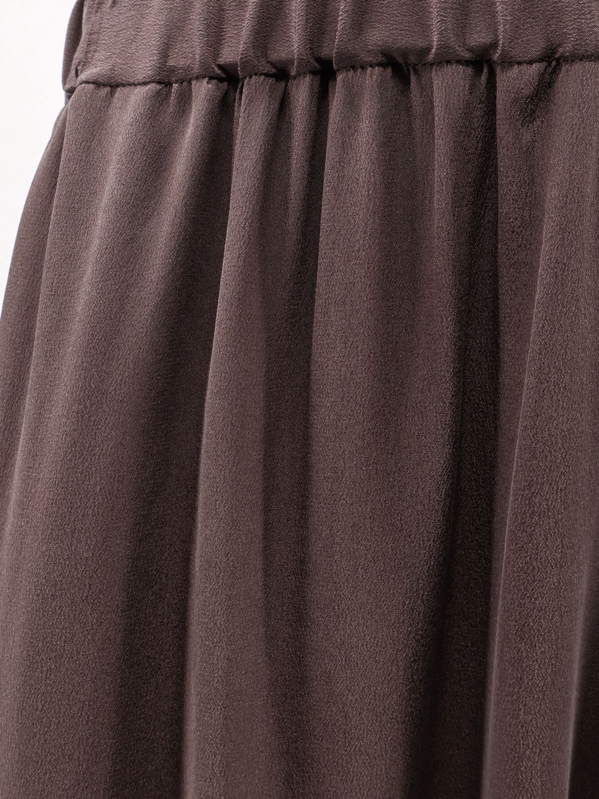 Alysi Women's Baloon Silk Trousers Choco