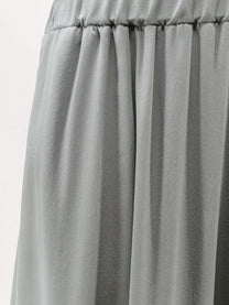 Alysi Women's Baloon Silk Trousers Grey