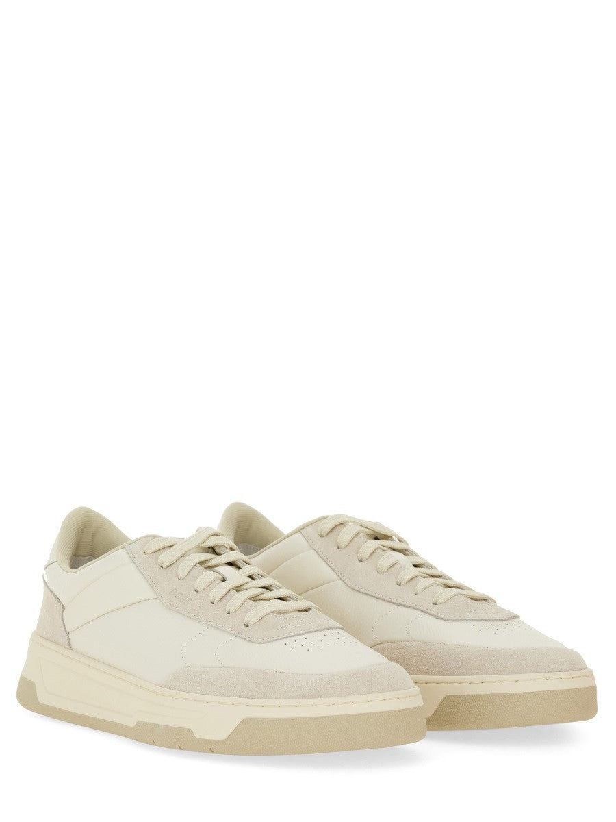 BOSS Men's Baltimore Tenn Sneaker White, view 2