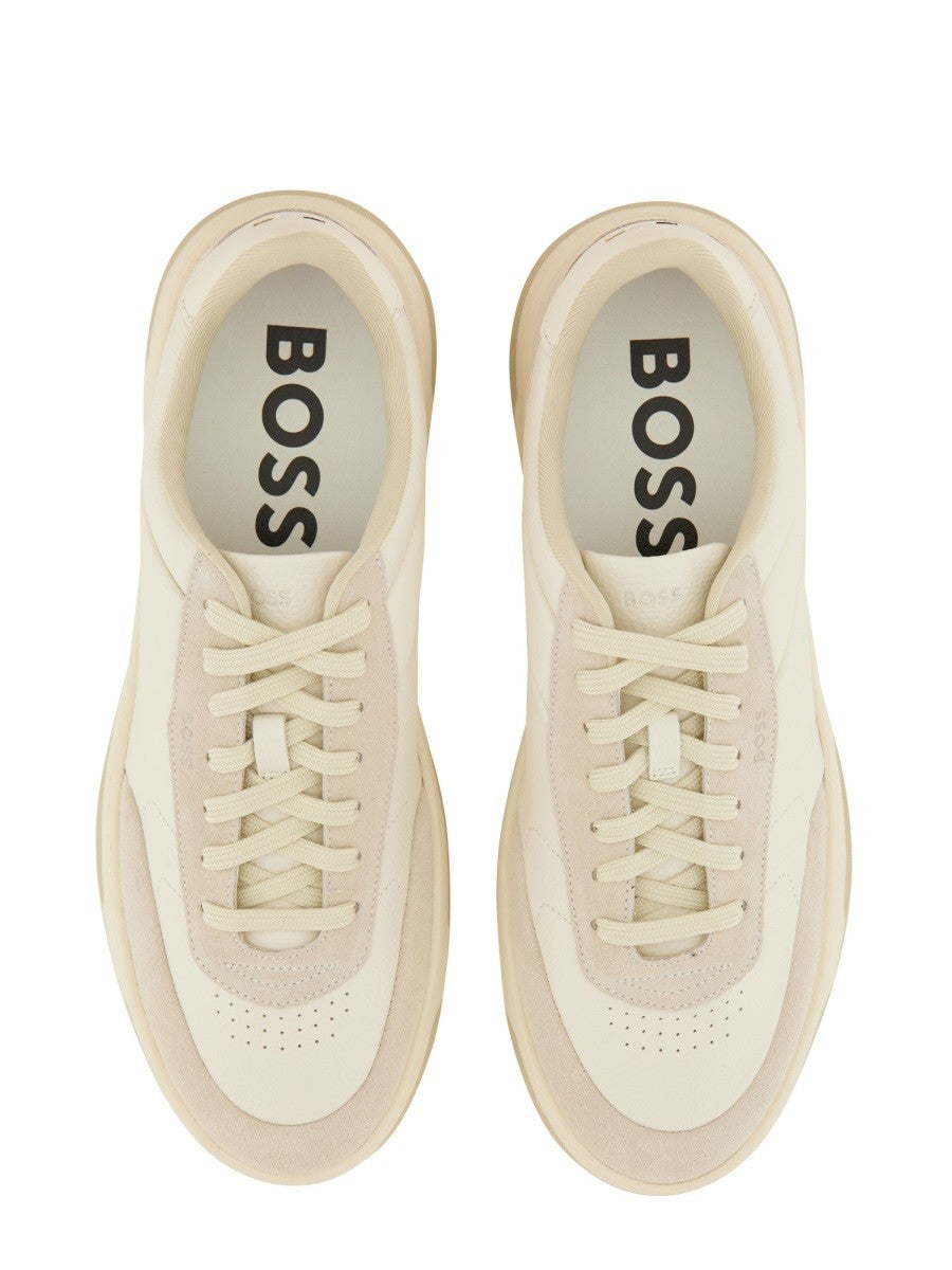 BOSS Men's Baltimore Tenn Sneaker White, view 6