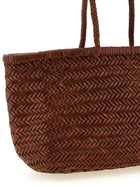 Dragon Diffusion Bamboo Triple Jump Large Shoulder Bag Brown, view 3