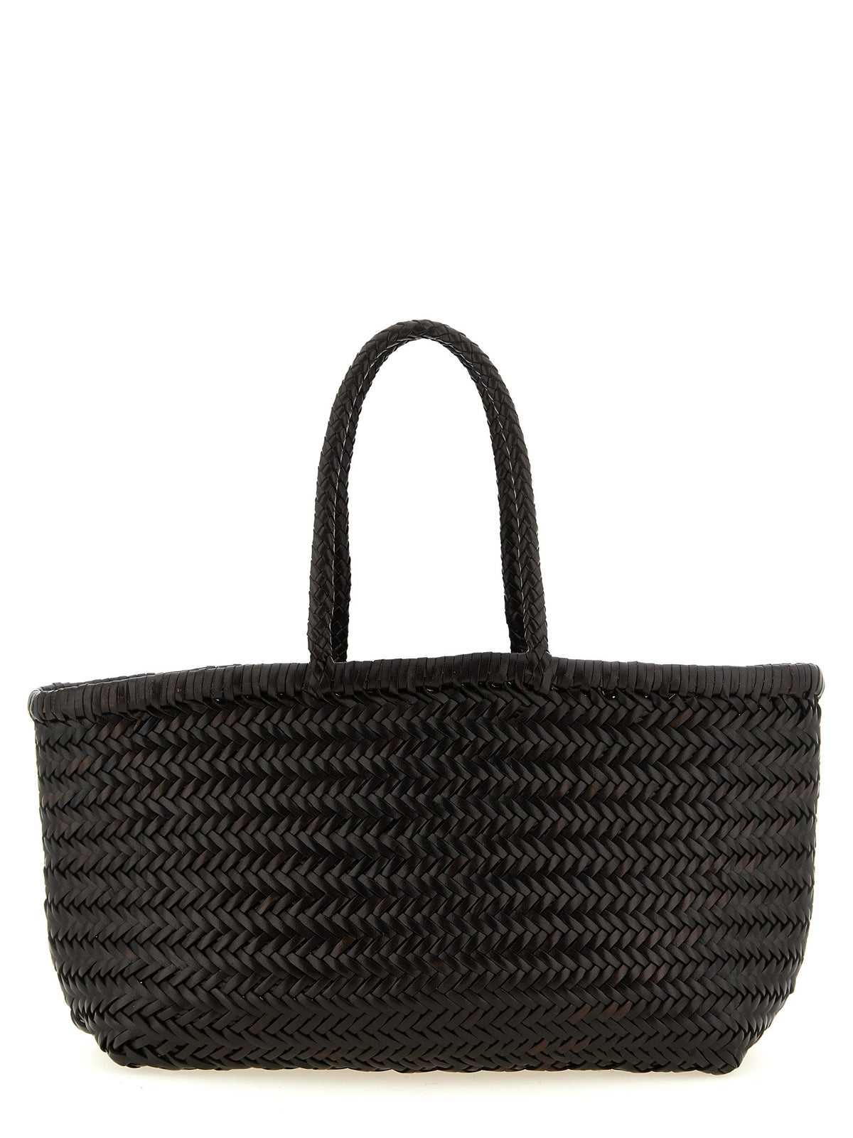 Dragon Diffusion Bamboo Triple Jump Large Shoulder Bag Brown