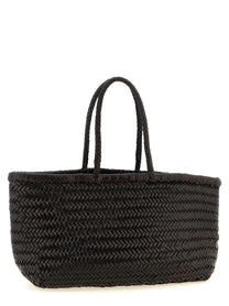 Dragon Diffusion Bamboo Triple Jump Large Shoulder Bag Brown