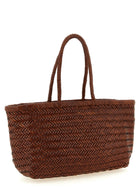 Dragon Diffusion Bamboo Triple Jump Large Shoulder Bag Brown, view 2
