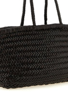 Dragon Diffusion Bamboo Triple Jump Large Shoulder Bag Brown, view 3