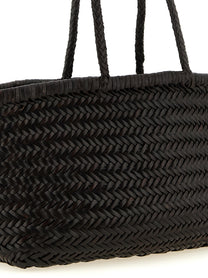 Dragon Diffusion Bamboo Triple Jump Large Shoulder Bag Brown