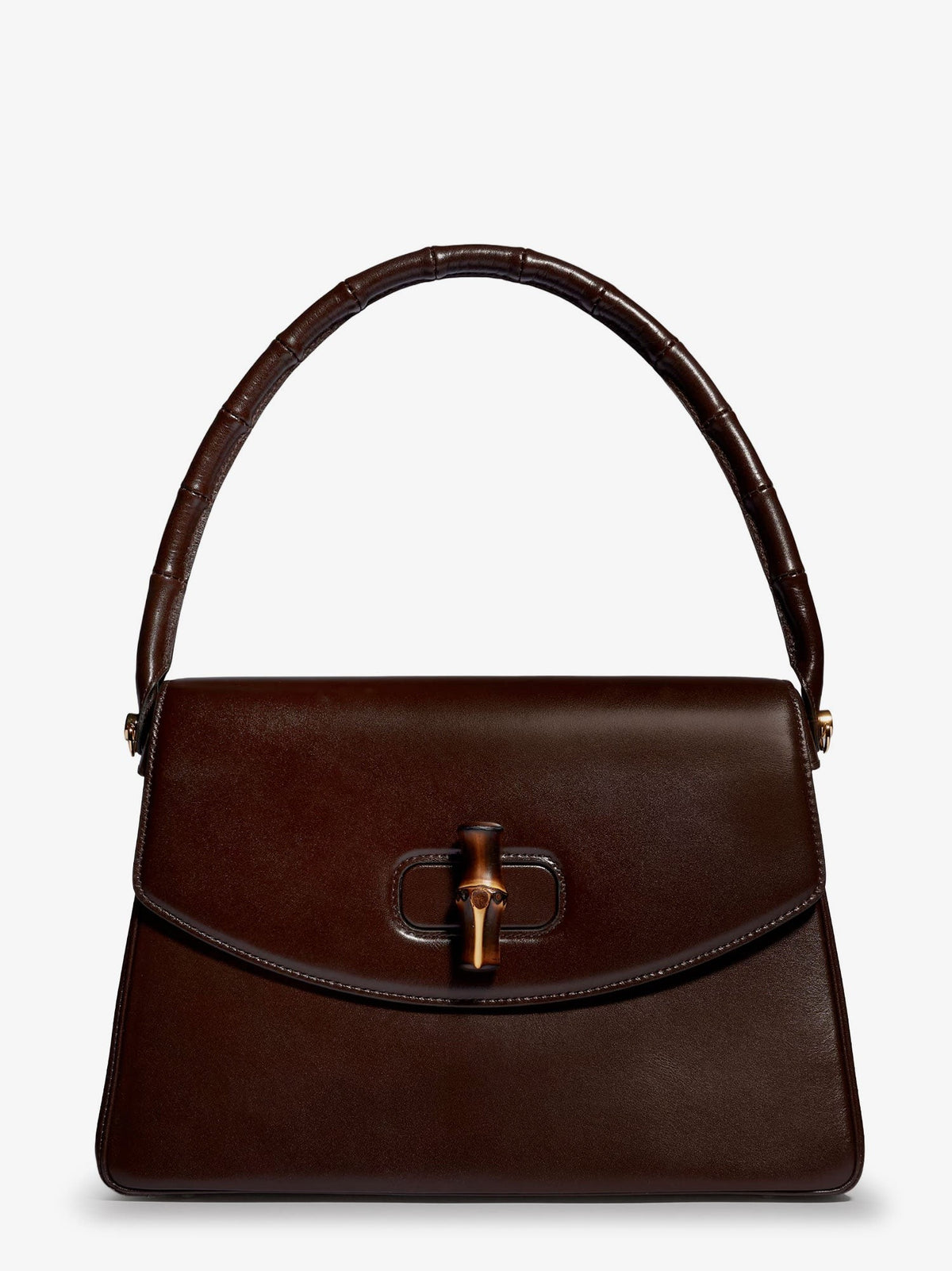Gucci Women's Bamboo Vendetta Leather Handbag Black