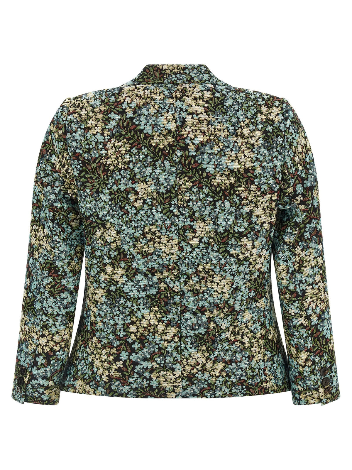 Dries Van Noten Bamis Floral Jacquard Blazer Gold
