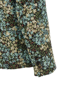 Dries Van Noten Bamis Floral Jacquard Blazer Gold