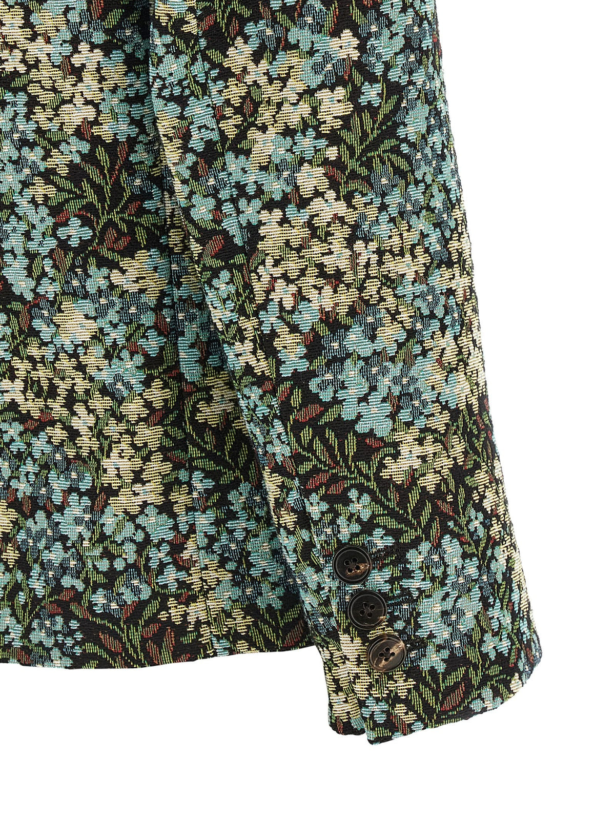 Dries Van Noten Bamis Floral Jacquard Blazer Gold