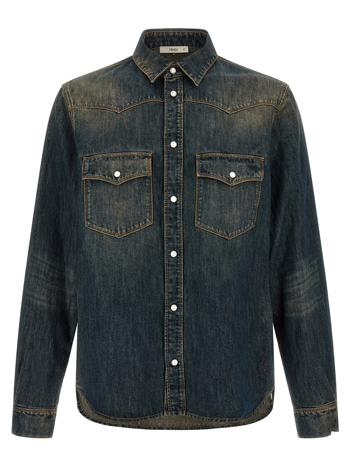 Fendi Bananatex® Denim Shirt Blue