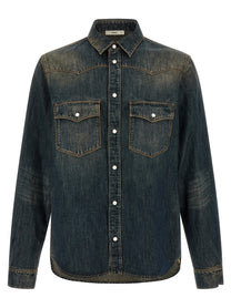 Fendi Bananatex® Denim Shirt Blue