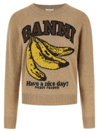 Ganni Banane Sweater Beige