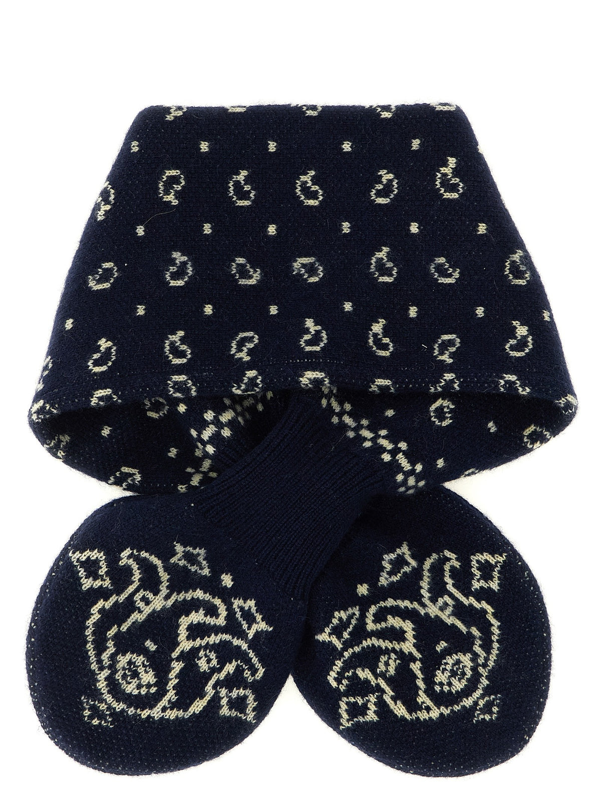 Guest In Residence Bandana Bowtie Scarf Blue, view 2