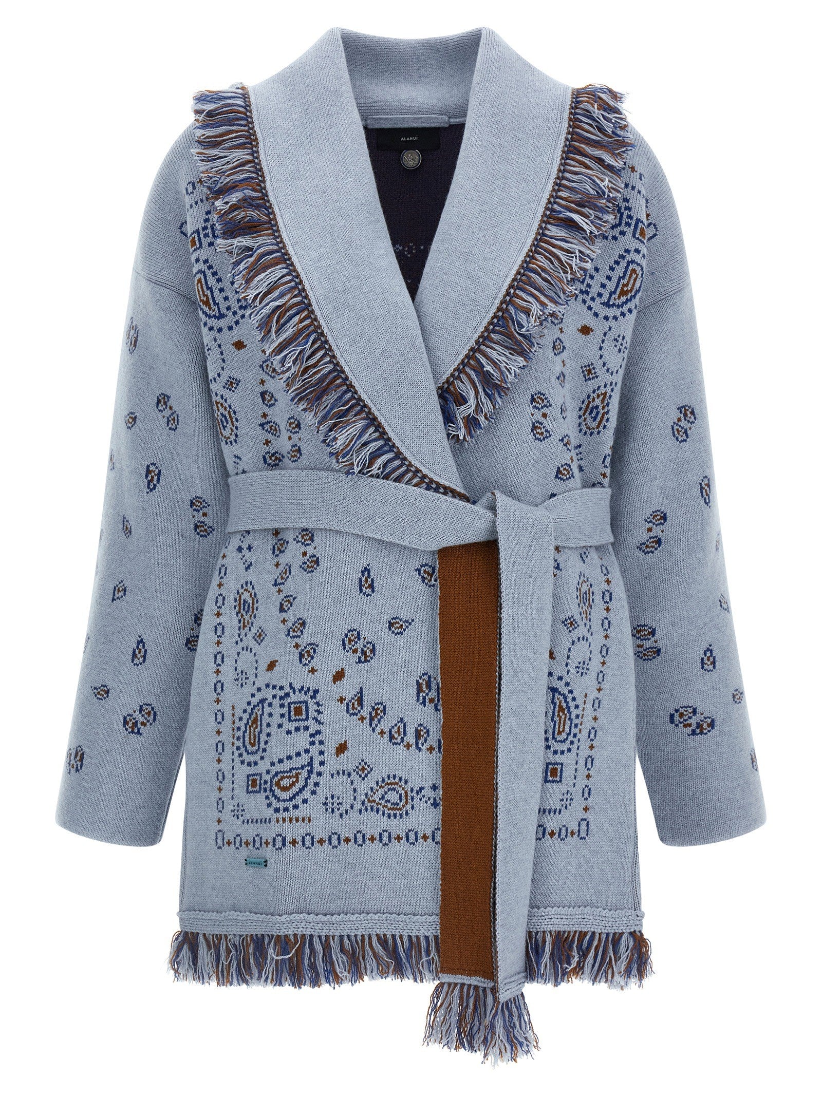 Alanui Bandana Cardigan Blue
