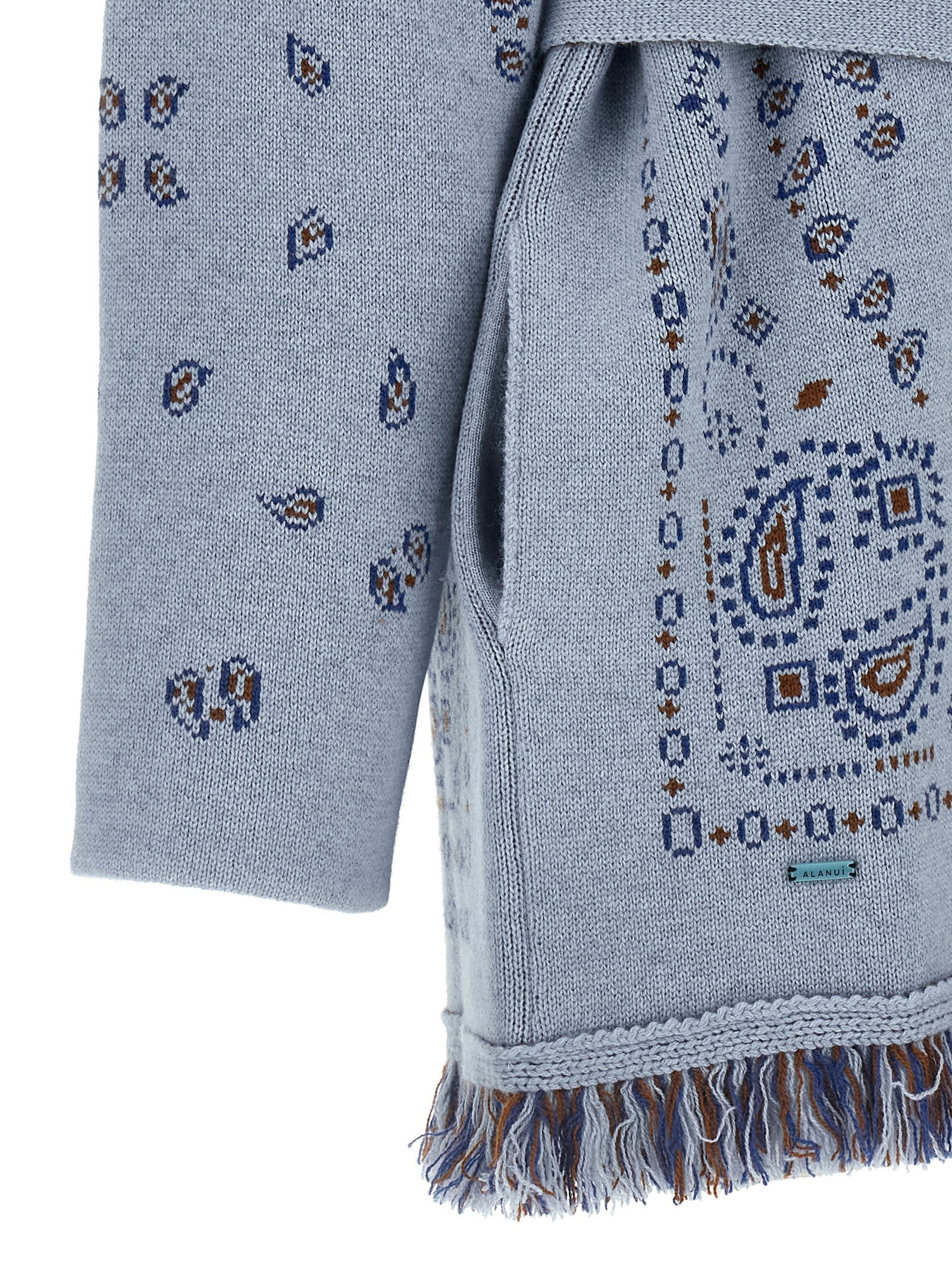 Alanui Bandana Cardigan Blue