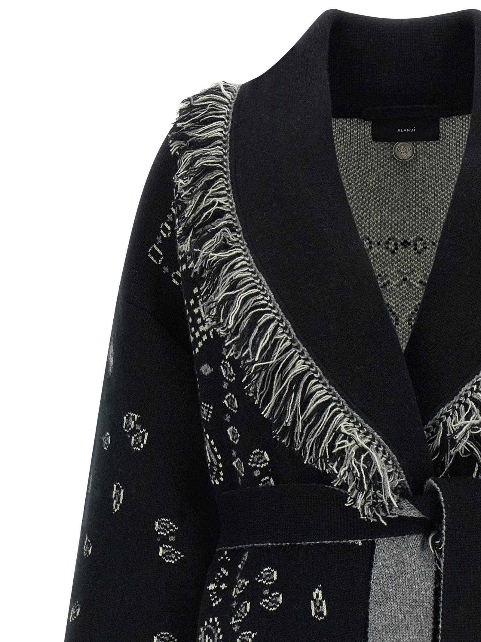Alanui Bandana Cardigan Black
