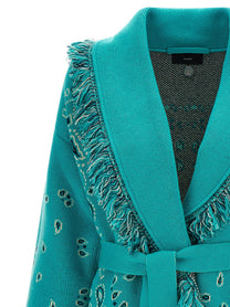 Alanui Bandana Cardigan Blue