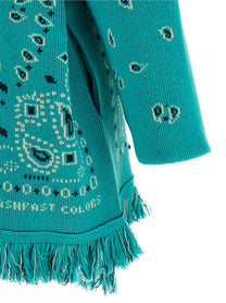 Alanui Bandana Cardigan Blue
