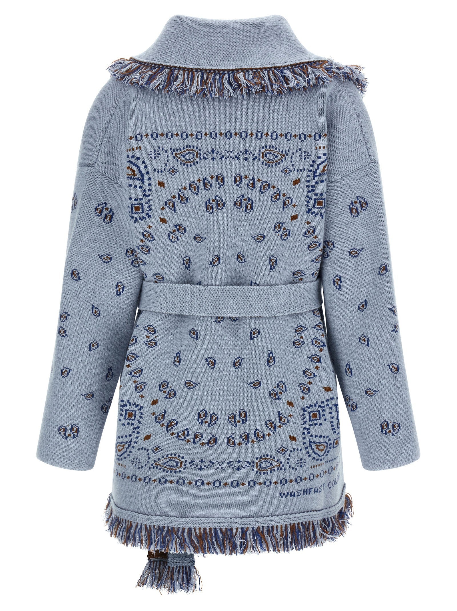 Alanui Bandana Cardigan Blue