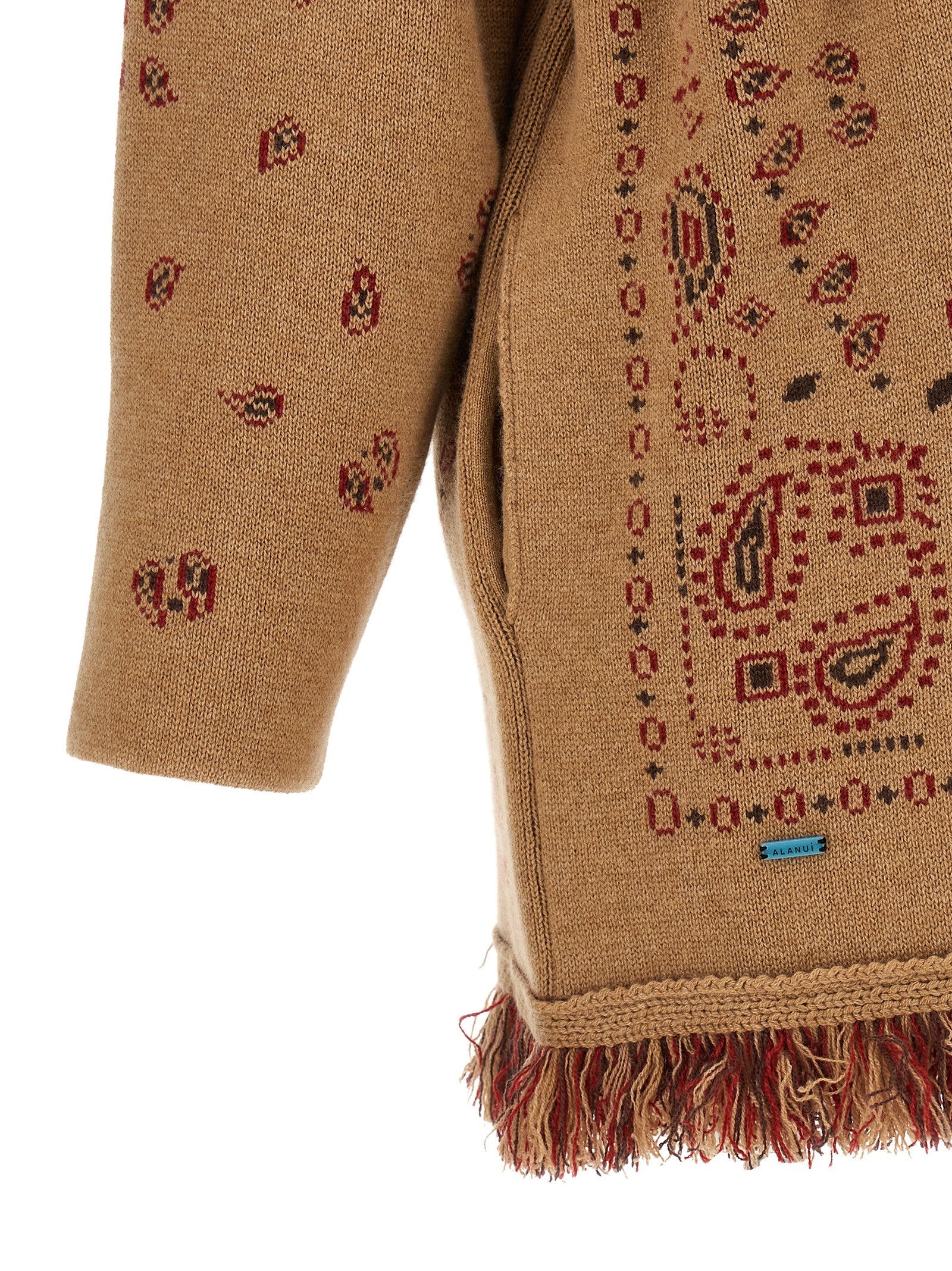Alanui Bandana Cardigan Beige