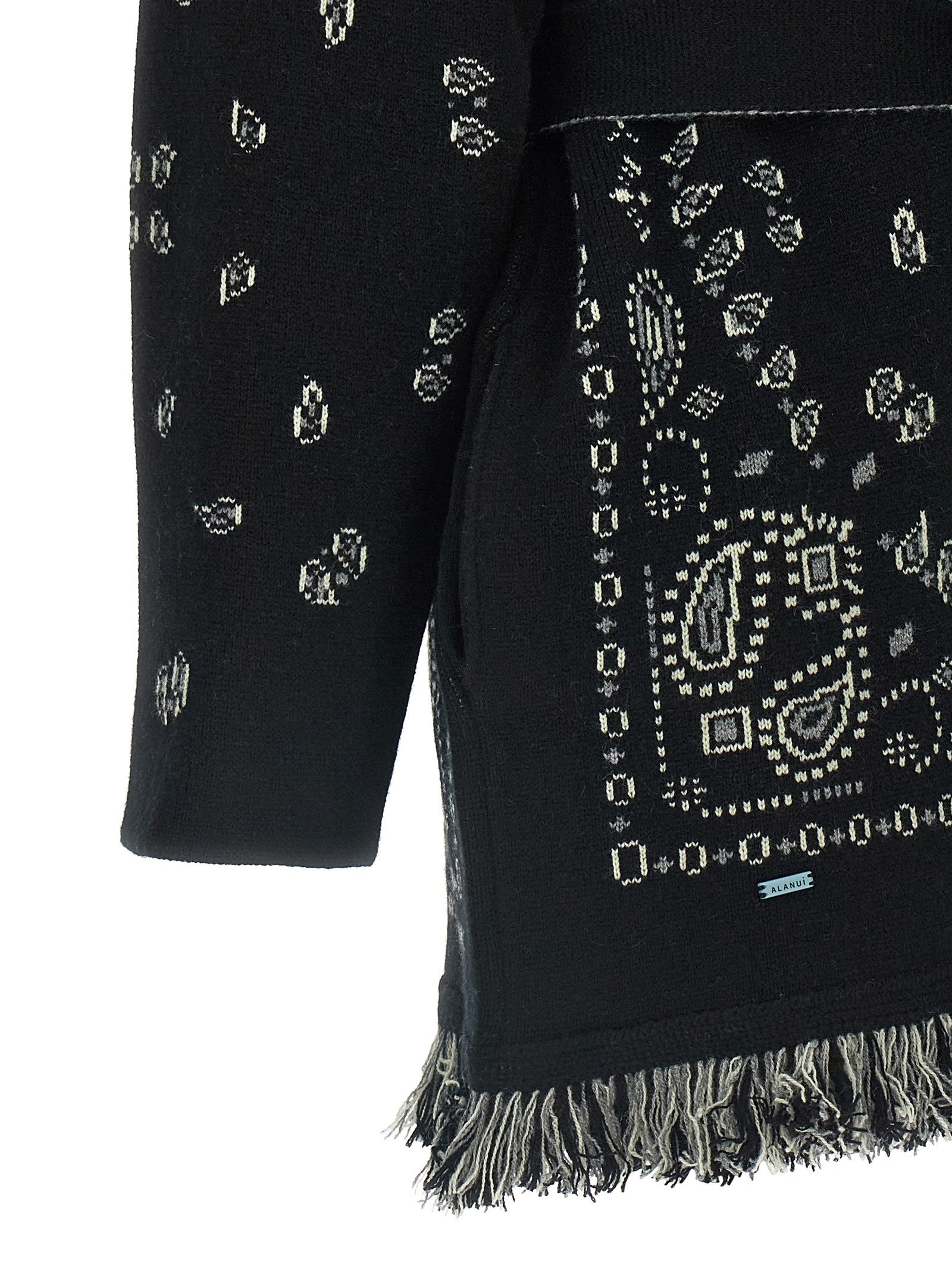 Alanui Bandana Cardigan Black