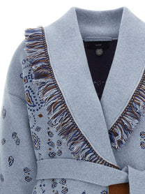 Alanui Bandana Cardigan Blue