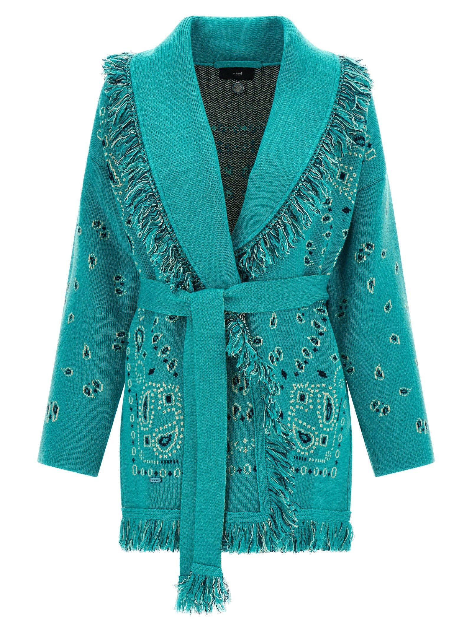 Alanui Bandana Cardigan Blue
