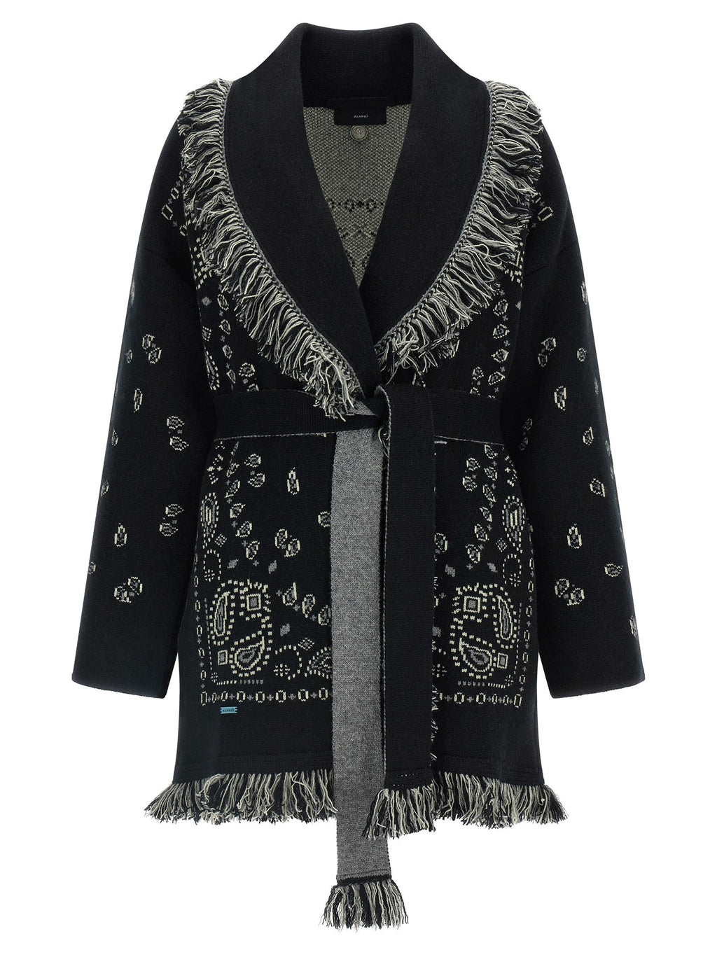 Alanui Bandana Cardigan Black