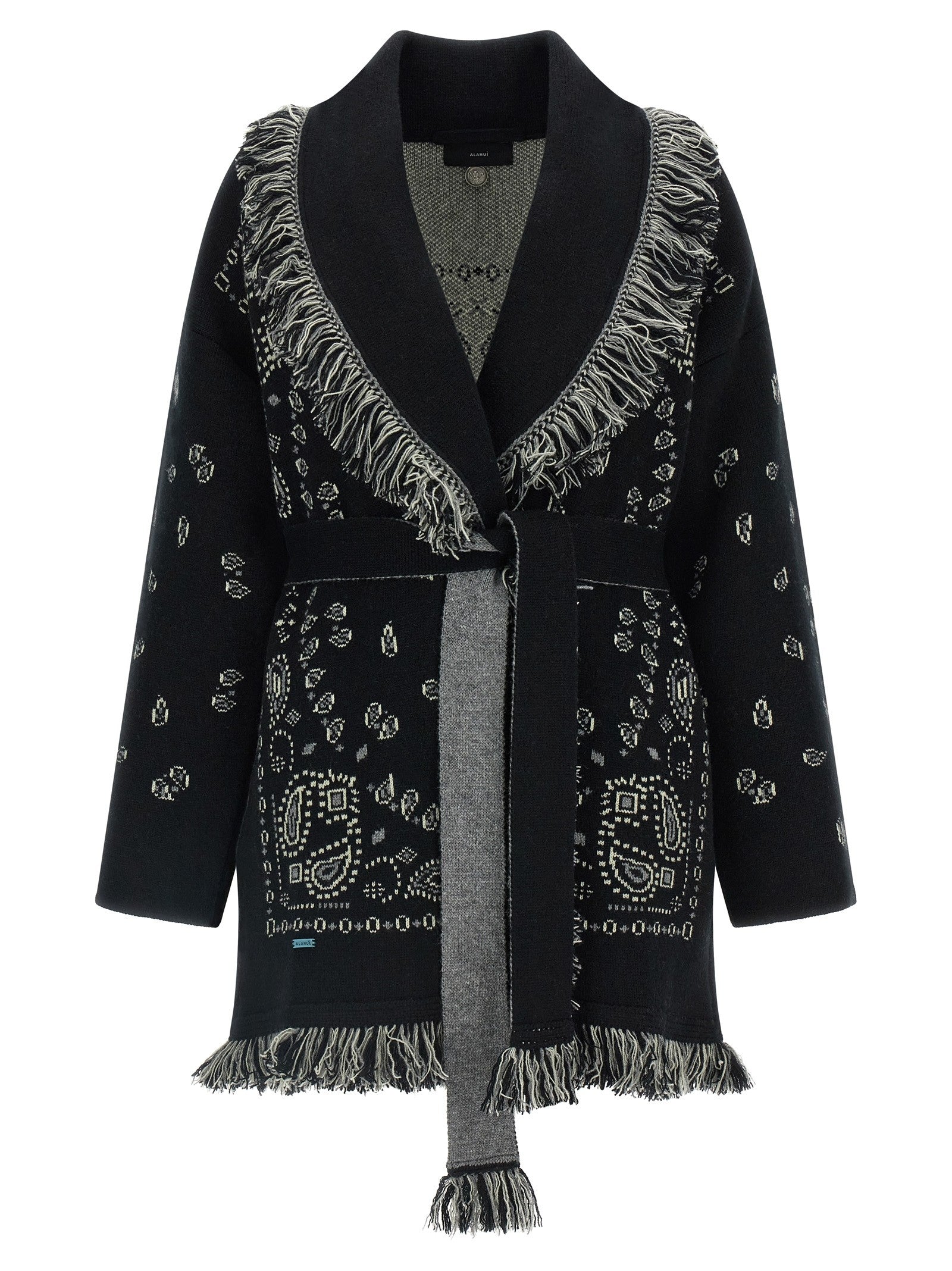 Alanui Bandana Cardigan Black