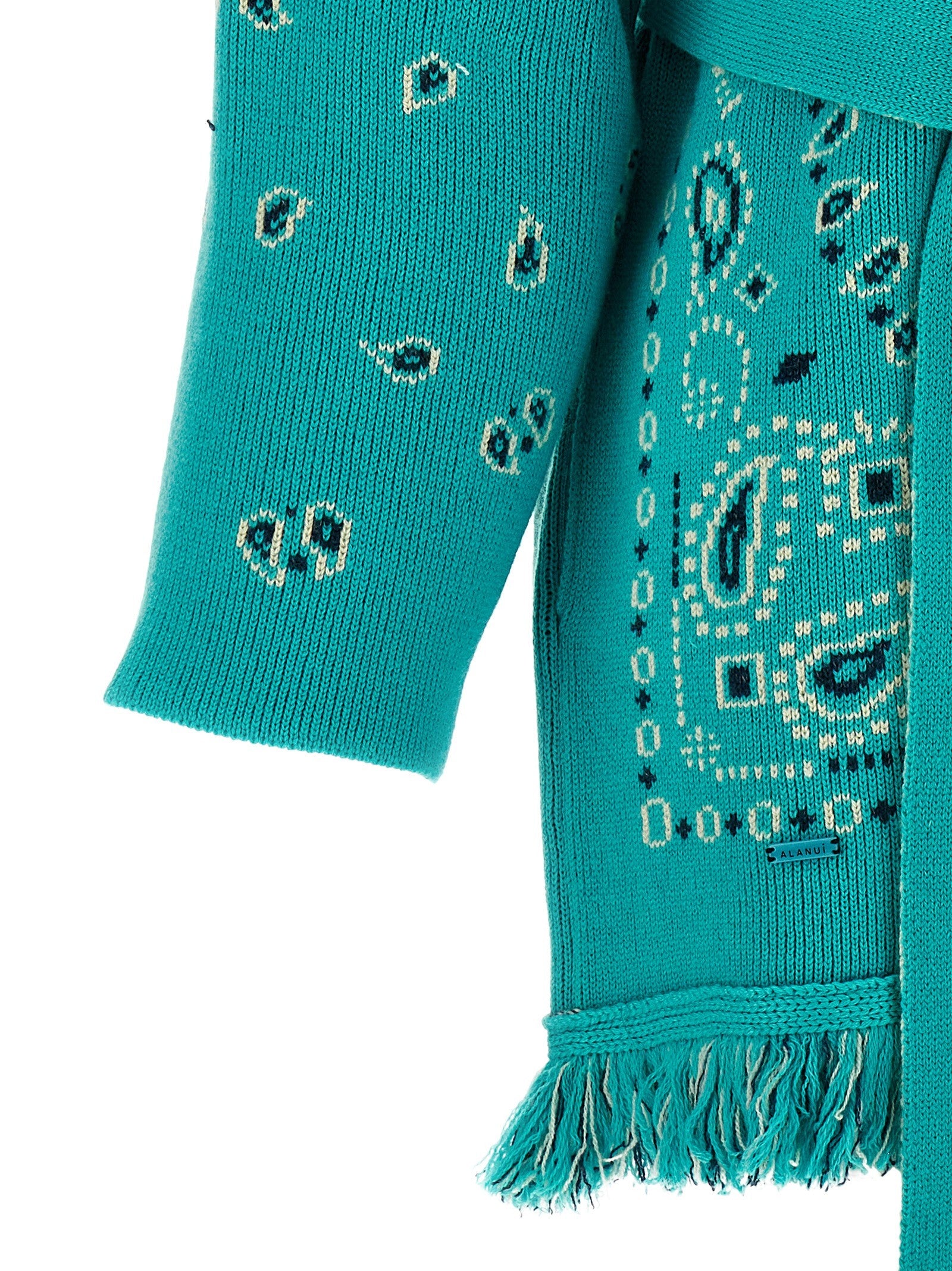 Alanui Bandana Cardigan Blue