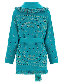 Alanui Bandana Cardigan Blue
