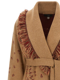 Alanui Bandana Cardigan Beige