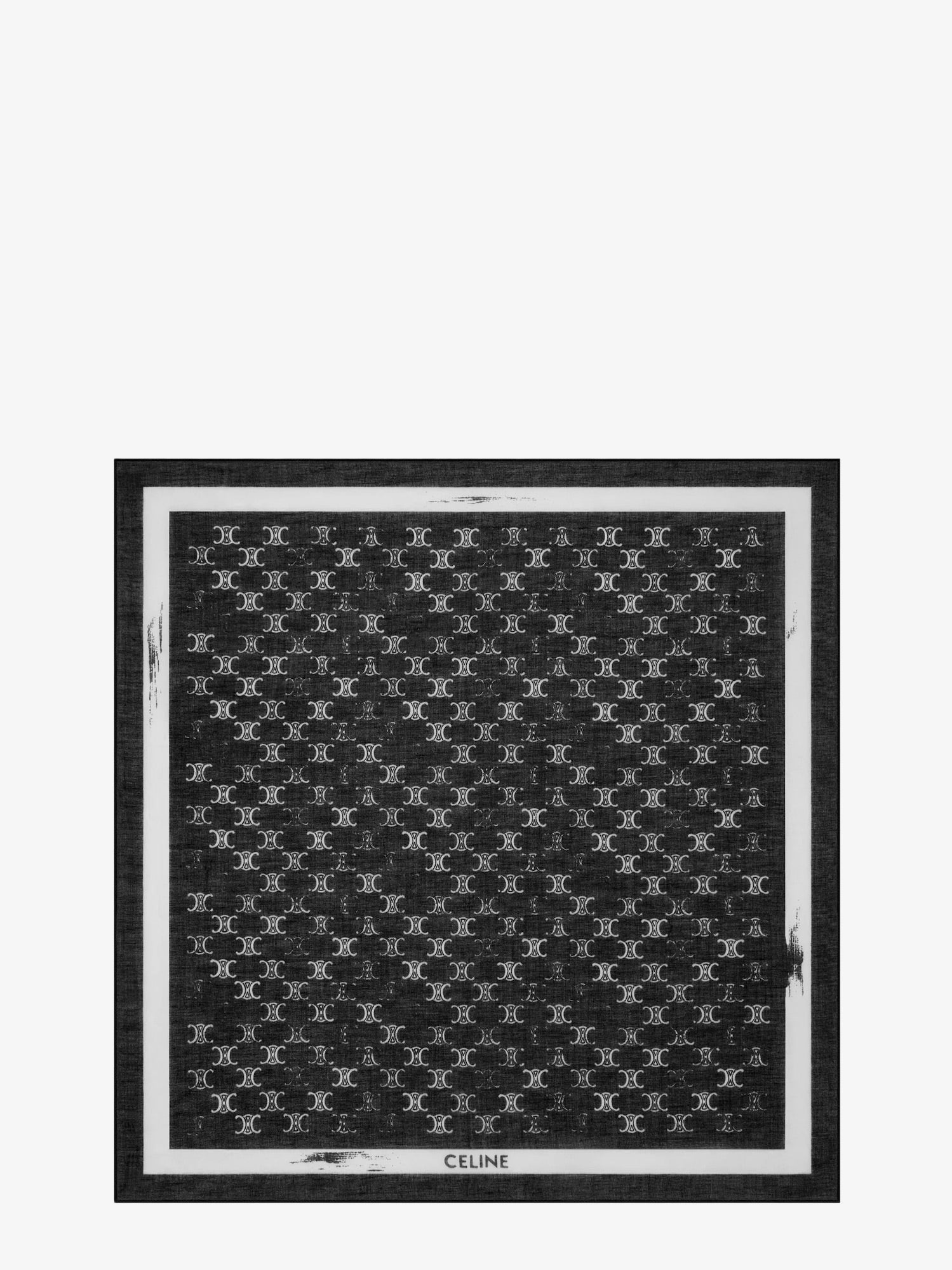 Celine Women's Bandana Cotton Foulard Black