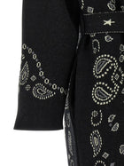 Alanui Bandana Long Coat Black, view 4