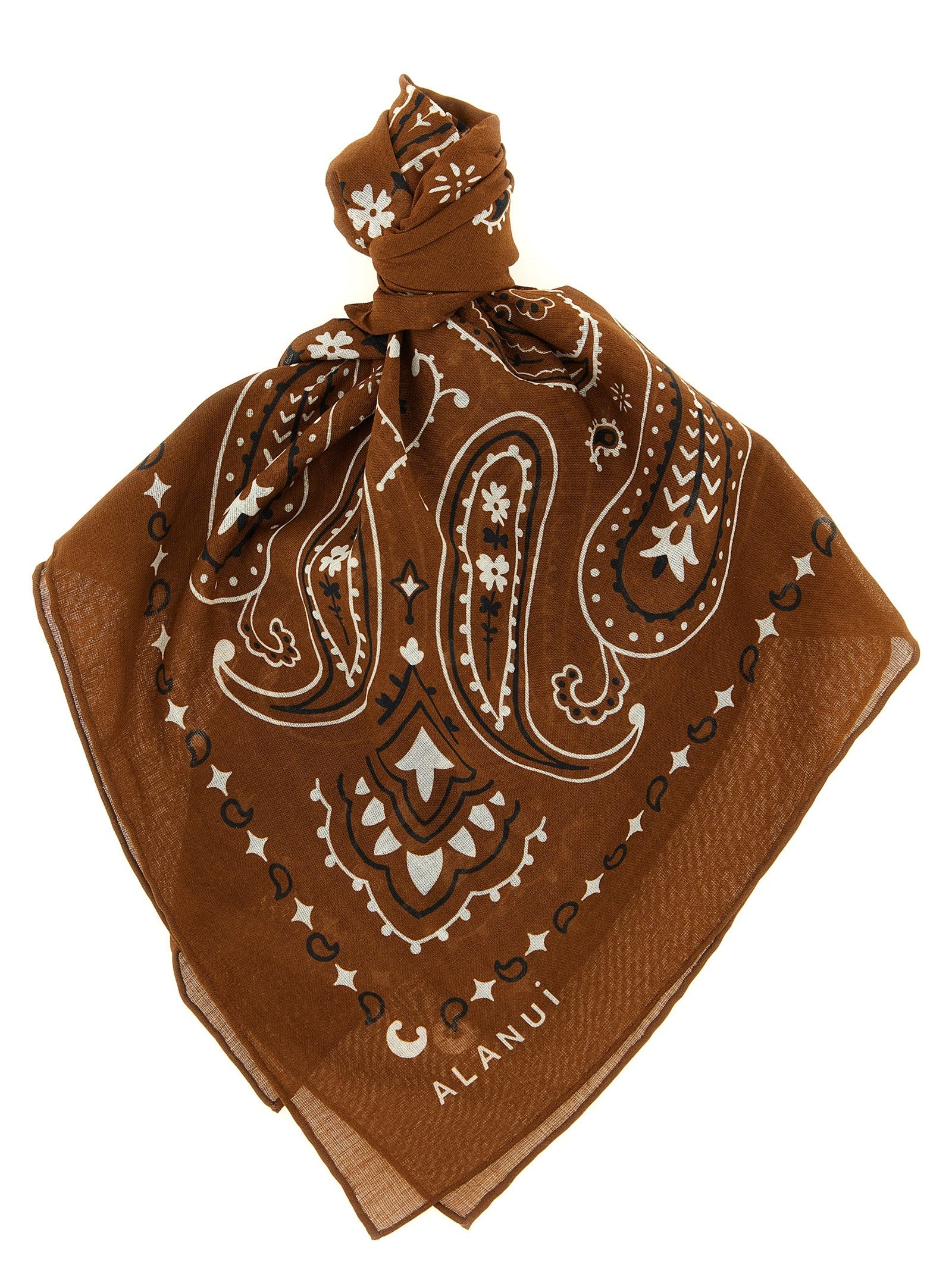 Alanui Bandana Paisley Brown