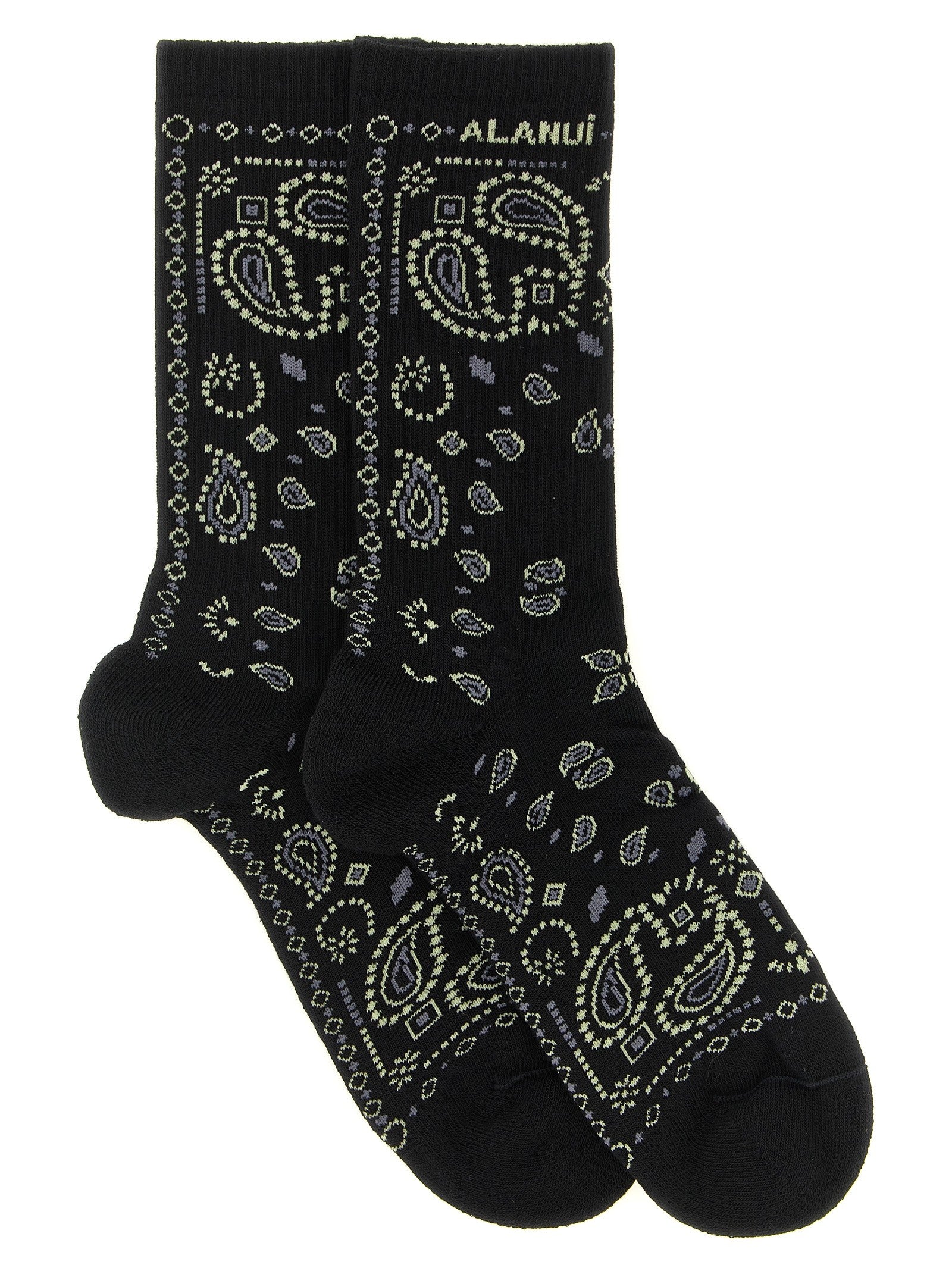 Alanui Bandana Socks Black