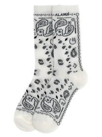 Alanui Bandana Socks White