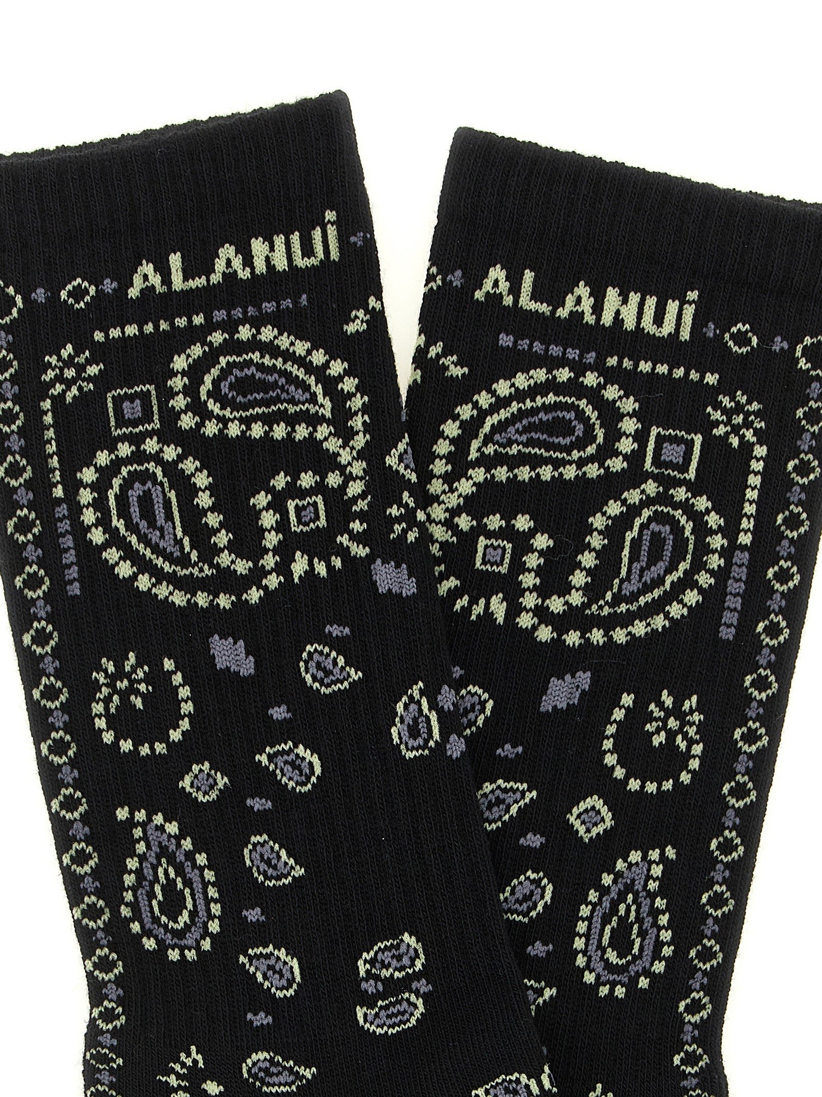 Alanui Bandana Socks Black