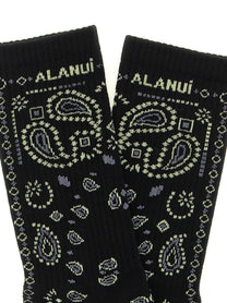 Alanui Bandana Socks Black