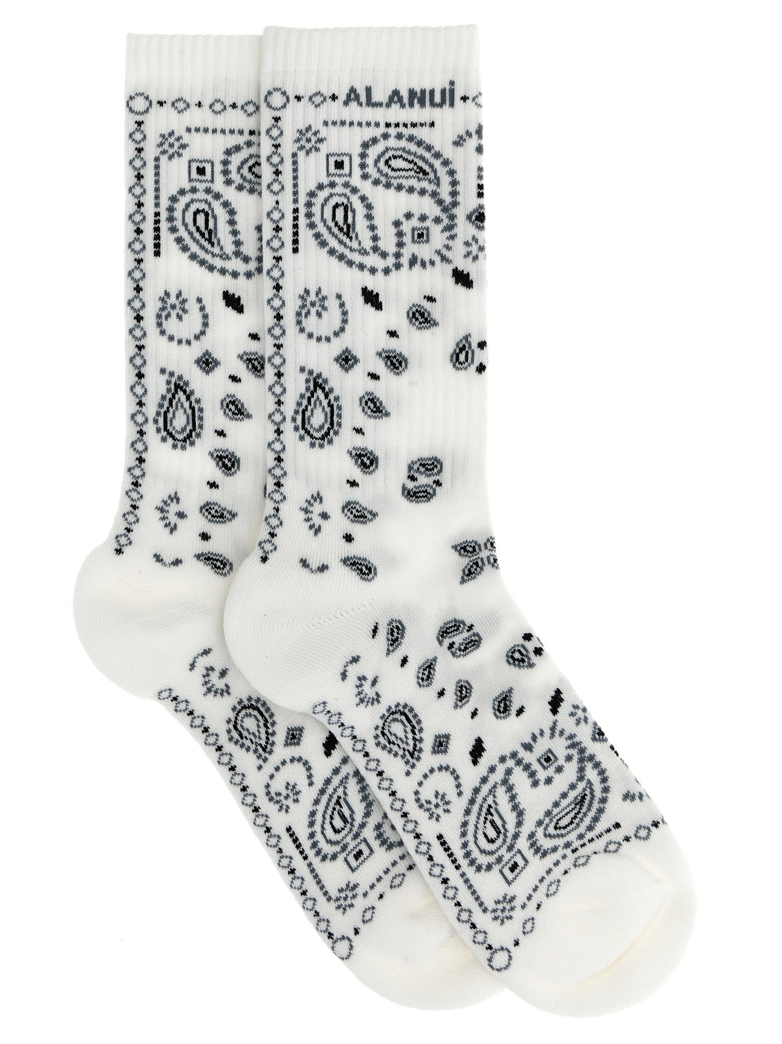 Alanui Bandana Socks White