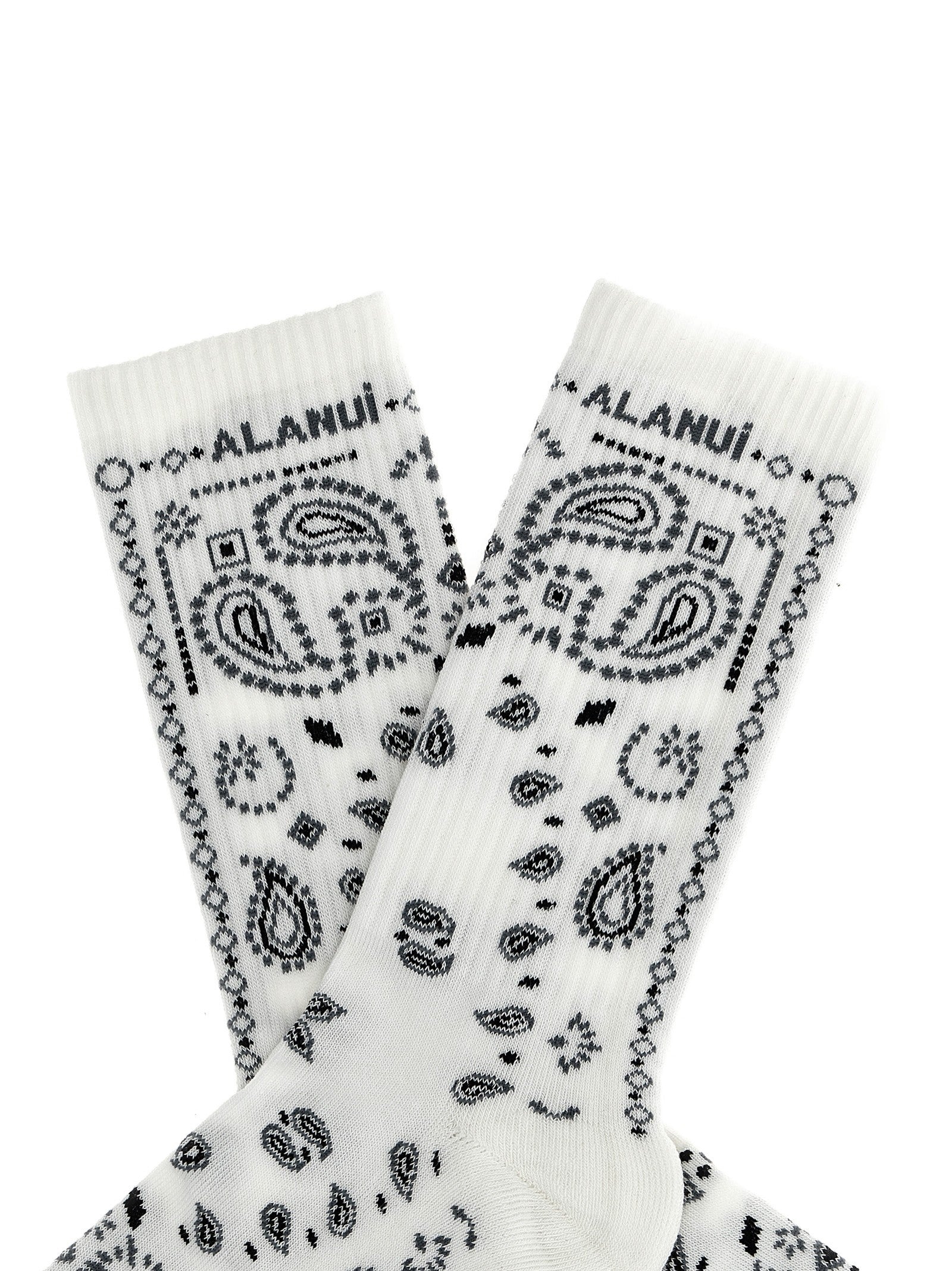 Alanui Bandana Socks White